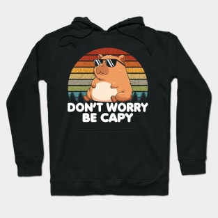 Don't Worry Be Capy Retro Hoodie